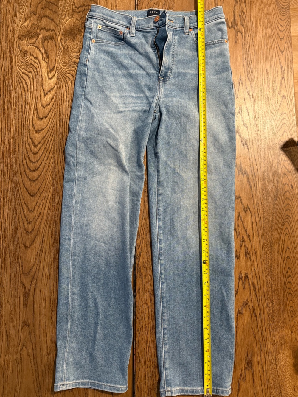 J.Crew Stovepipe Jeans Light Wash Straight Leg Size 27